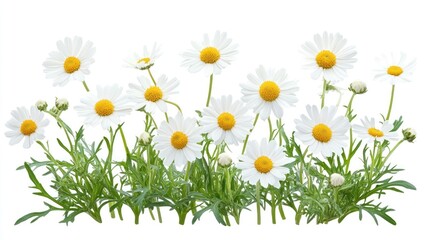 White Daisies Blooming A Floral Display of Spring Joy and Natural Beauty