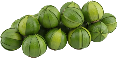 Bunch Of Fresh Green Betel Nuts Wrapped In Leaves Transparent Background Isolate Transparent Background