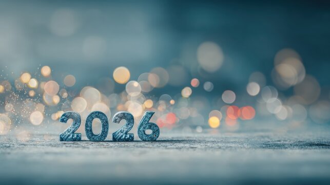 New year 2026 is approaching with sparkling decorations and festive anticipation