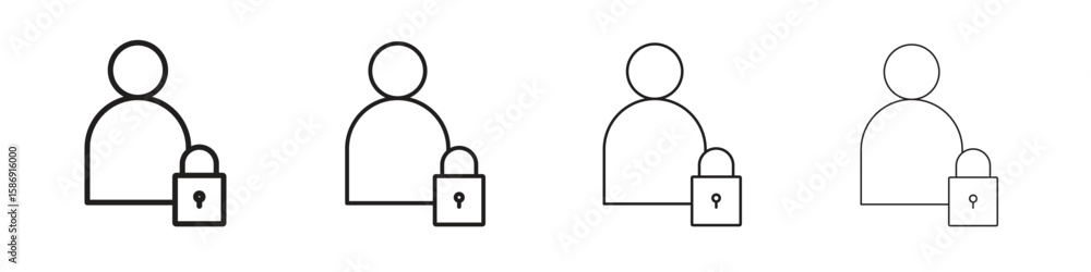 Poster authentication icon simple black vectors pack. design infographic element