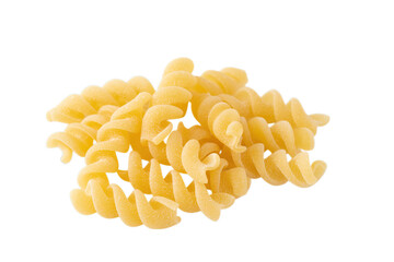 透明背景（png）にフジッリ（ショートパスタ）