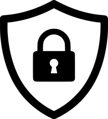 security icon flat vector
