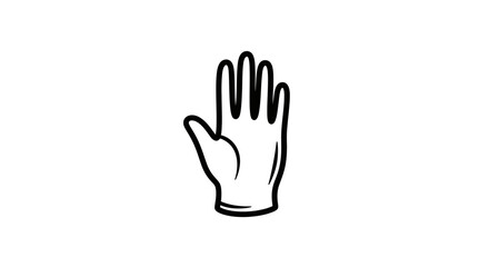 Obraz premium Vector hand drawn vector illustration of a hand with fingers outstretched for use in graphic design projects