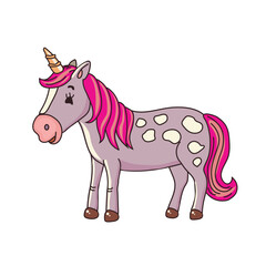 Unicorn icon clipart avatar logotype isolated illustration