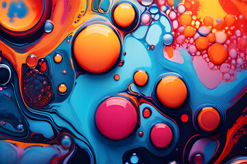 Obraz premium abstract background with bubbles