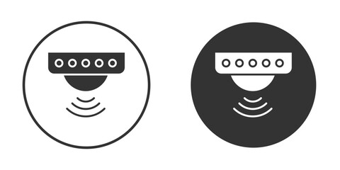 Motion sensor icon in modern minimalistic flat versions