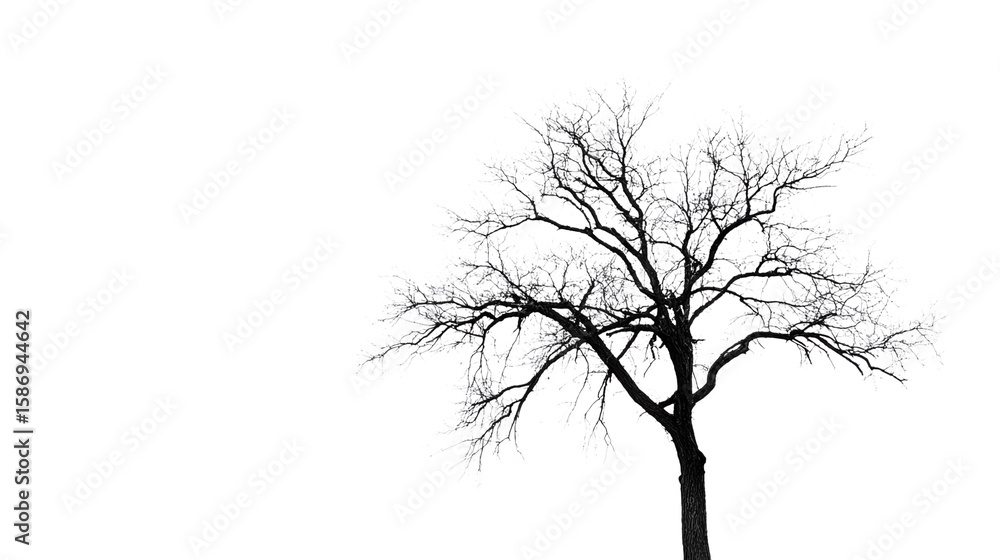 Poster tree isolated on transparent background