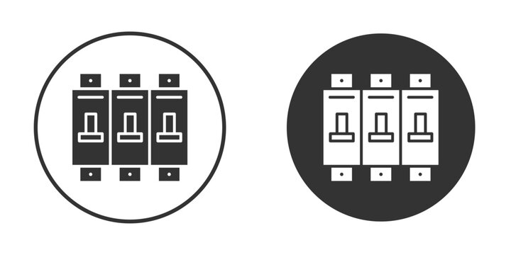 Circuit Breaker icon in modern minimalistic flat versions