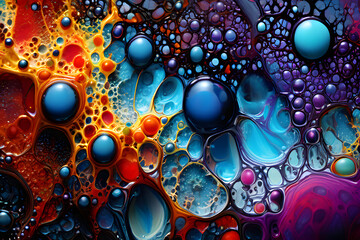 abstract background with bubbles