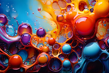 abstract background with bubbles