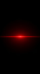 Red Lens Flare with Light Streak on Dark Background