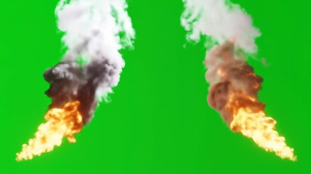 Dynamic Fire and Smoke Eruption VFX