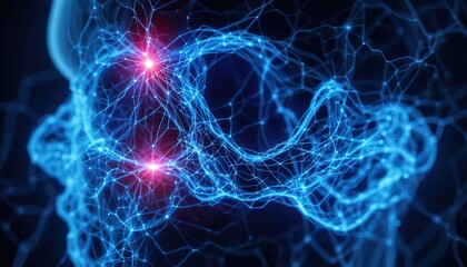 Detailed network illustration of a neural structure.
