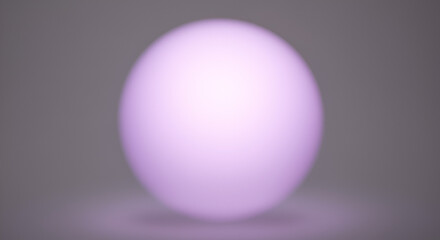 Abstract Light Pink Sphere, Glowing Orb Effect