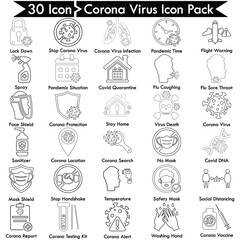 Corona Virus Icon Pack