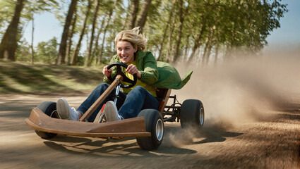 girl on the motorcycle