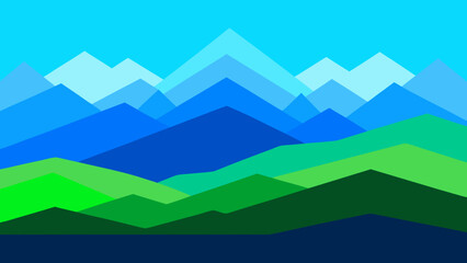 Graphical Depiction Scenic Vista Background Scene Peaceful Calm Serene Nature