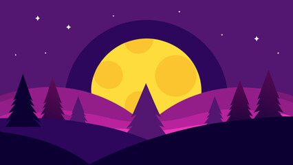 Obraz premium Peaceful Graphic Illustration Background Scene Tranquil Artistic Image Vector Design