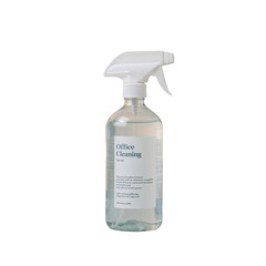 Office Cleaning Spray Bottle – Transparent Container with White Trigger Nozzle
