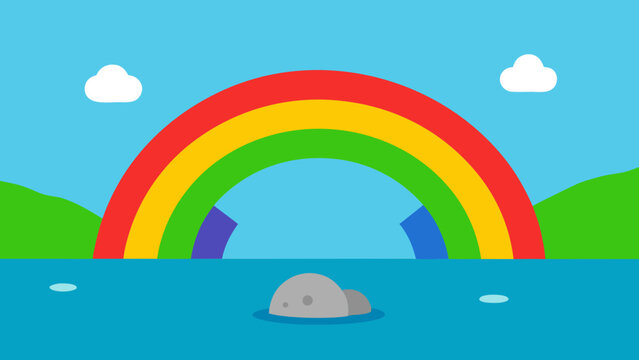 Cheerful and Inviting Flat Design Background for Uplifting Digital Content