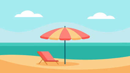 Serene Summer Beach Background Bright Sky for Peaceful Digital Art