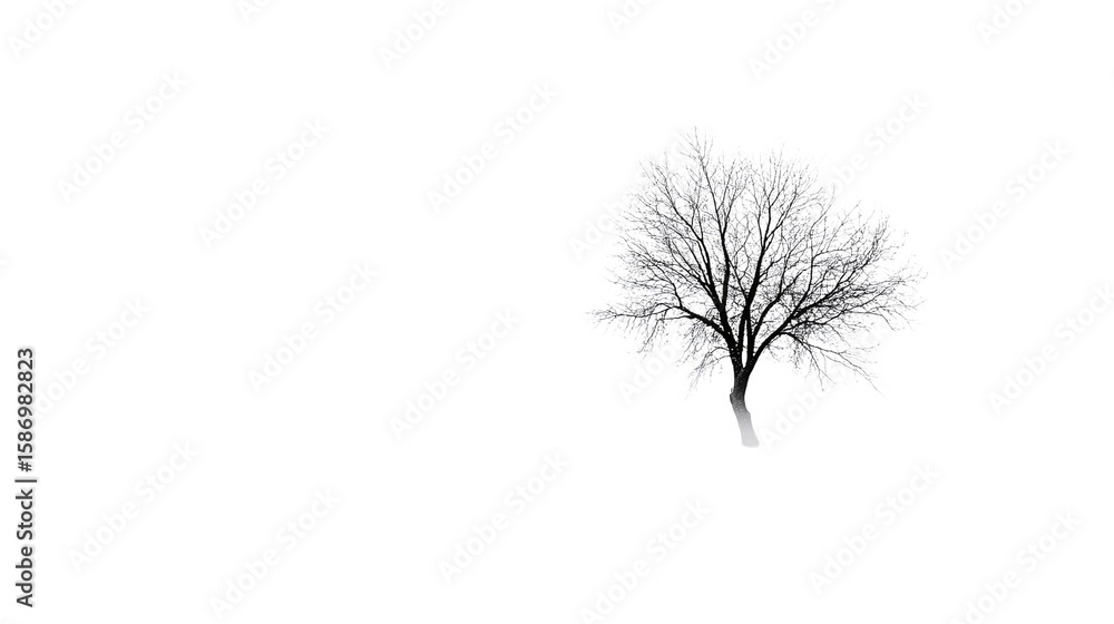 Poster tree isolated on transparent background