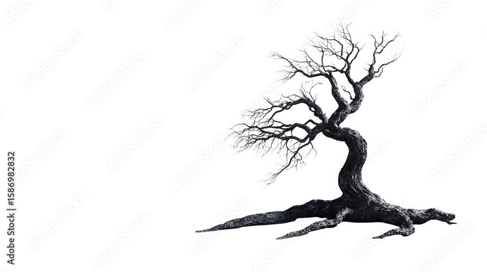 Poster tree isolated on transparent background