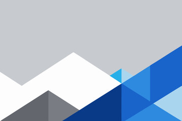 Fototapeta premium Abstract Geometric Background with Triangles in Shades of Blue Gray and White Ideal for Modern Design Projects and Creative Presentations with a Clean and Minimalist