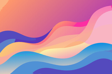 Abstract Colorful Wave Background Design