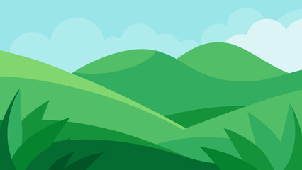 Obraz premium Refreshing Scene of Green Foliage with Emphasis on Lushness a Vibrant View