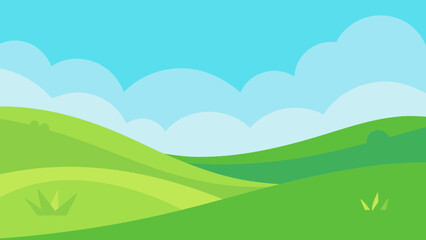 Relaxing Background Scene Calming Green Slopes