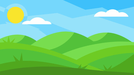 Obraz premium Background Scene Harmonious Blend of Green Tones
