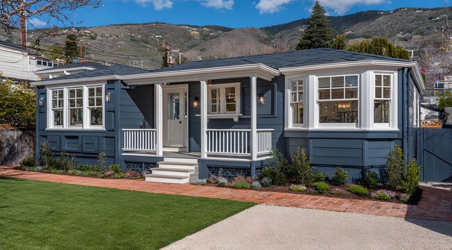Classic, charming house with a welcoming front porch.