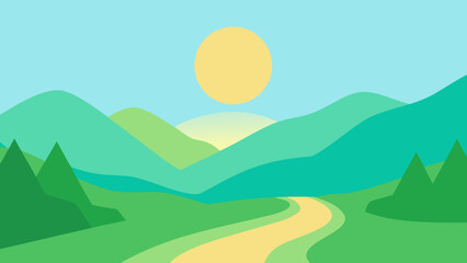 Obraz premium A Gentle Spring Morning a Natural Background Scene for Art