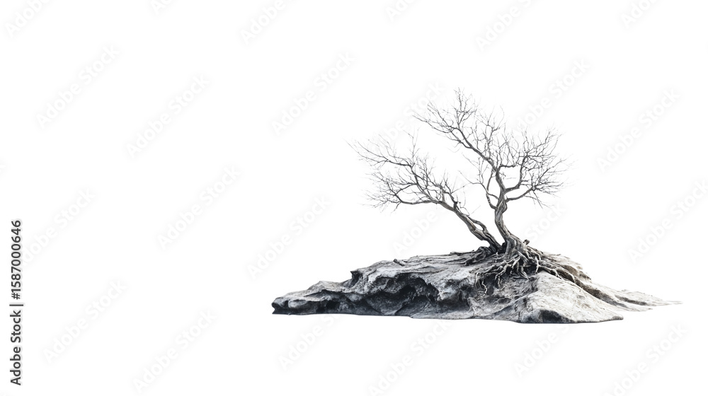 Poster tree isolated on transparent background