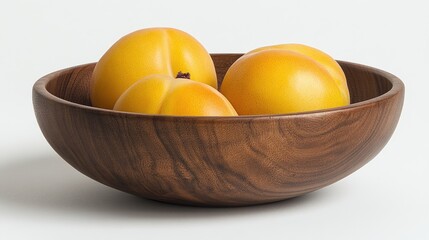 Plums in a wooden bowl still life showcasing healthy eating and natural beauty
