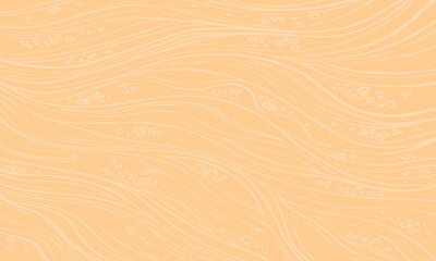 Soft, abstract vector background resembling sandy beach with subtle wavy lines and small bubble patterns. Suitable for summer or natural textures.