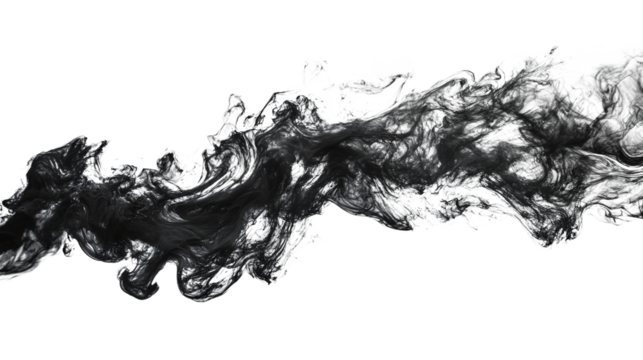 smoke isolated on transparent background 
