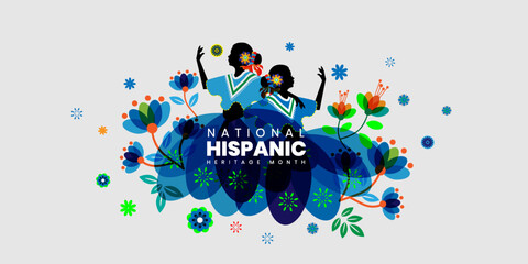 Hispanic heritage month. Hispanic and Latino culture. Latin American patterns. can use for, landing page, template, ui, web, mobile app, poster, banner, flyer, background