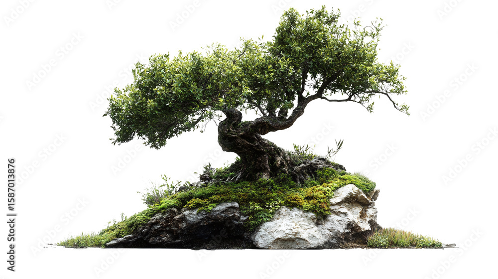 Poster tree isolated on transparent background