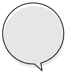 Fototapeta premium 丸いふきだしのイラスト
