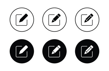 Edit icon, Edit sign and symbol vector. Pencil icon	