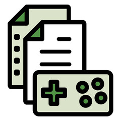 イラストアイコン：ゲームコントローラーファイル