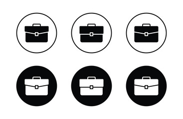 Briefcase vector icon. Briefcase symbol icon