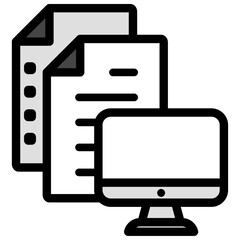 イラストアイコンセット：パソコンファイル	
