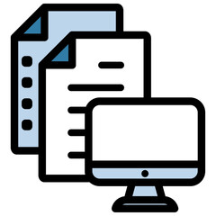 イラストアイコンセット：パソコンファイル	
