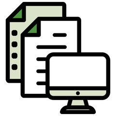 イラストアイコンセット：パソコンファイル	
