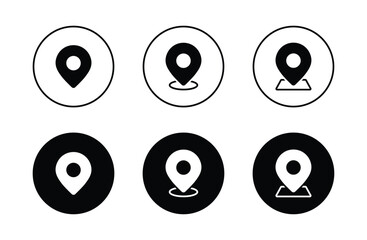 pin map vector icon. pin map symbol icon