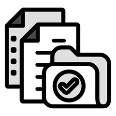 イラストアイコンセット：フォルダファイル	
