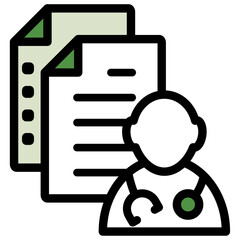 イラストアイコンセット：医療ファイル	
